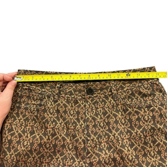 Lauren Ralph Lauren Brown Pattern Slim Straight Leg Pants Womens 8 - Picture 4 of 6